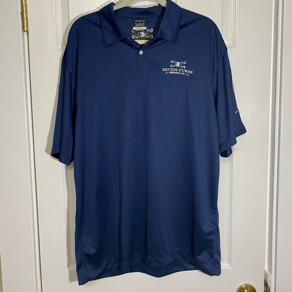 🍭NIKE GOLF Dri-Fit Devil’s Purse Brewing Co Polo